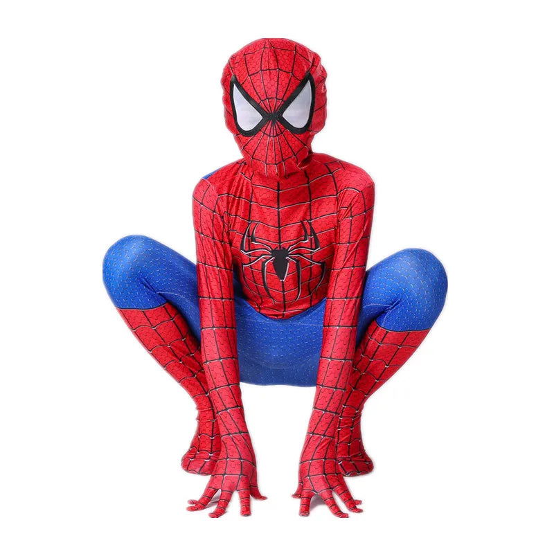 Kids Superhero Costumes Movie Characters Fantasy Onesies Halloween Party Dress Up Boys Girls Photo Props - Slobuy