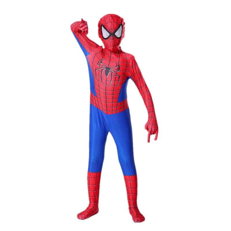 Kids Superhero Costumes Movie Characters Fantasy Onesies Halloween Party Dress Up Boys Girls Photo Props - Slobuy