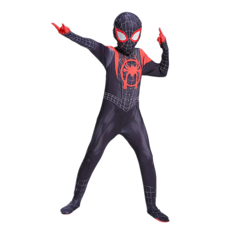 Kids Superhero Costumes Movie Characters Fantasy Onesies Halloween Party Dress Up Boys Girls Photo Props - Slobuy