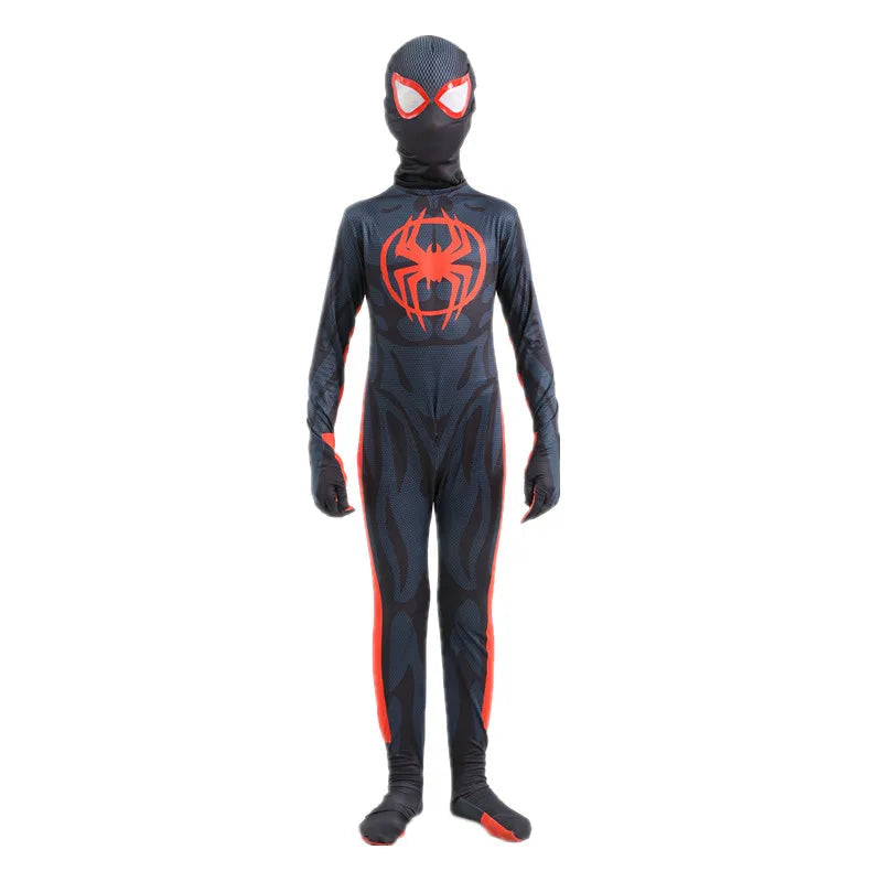 Kids Superhero Costumes Movie Characters Fantasy Onesies Halloween Party Dress Up Boys Girls Photo Props - Slobuy