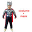 Kids Thor Muscle Costume Superhero Thor Cosplay Muscle Costume Jumpsuit Mask Hammer Halloween Carnival Clothes for Children - Slobuy