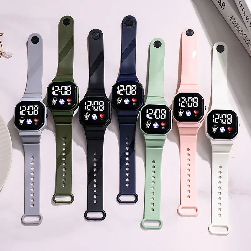 Kids Watch Sport LED Digital Watches Spaceman Silicone Strap Waterproof Electronic Wristwatch for Children Boys Girls Gifts - Slobuy