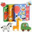 Kids Wooden Jigsaw Matching Puzzle Game Baby Early Learning Cognition Animal Fruit Traffic Educational Toys for Children Gifts - Slobuy