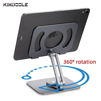 Kimdoole Metal Tablet Stand Holder Portable Flexible Foldable Support for Ipad Air Pro 12 Pad Xiaomi Samsung Kindle Accessories - Slobuy