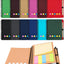 Kisdo Lined Spiral Notebook Kraft Paper Cover Notepad with Pen In Holder, Sticky Notes and Page Marker, Business Small Notebook - Slobuy