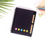 Kisdo Lined Spiral Notebook Kraft Paper Cover Notepad with Pen In Holder, Sticky Notes and Page Marker, Business Small Notebook - Slobuy