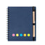 Kisdo Lined Spiral Notebook Kraft Paper Cover Notepad with Pen In Holder, Sticky Notes and Page Marker, Business Small Notebook - Slobuy