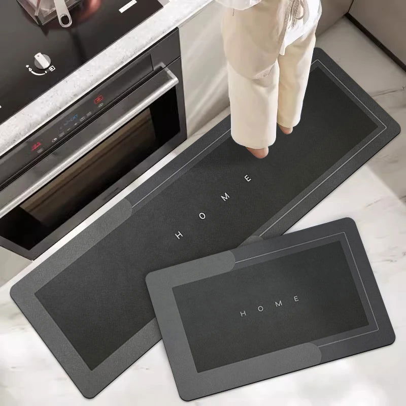 Kitchen Mat Rug Super Absorbent Floor Mats Non-slip Diatomite Kitchen Rugs Entrance Doormat Carpets for Kitchen Living Room - Slobuy