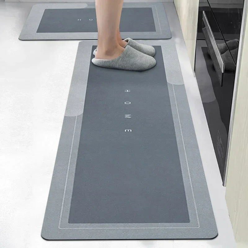 Kitchen Mat Rug Super Absorbent Floor Mats Non-slip Diatomite Kitchen Rugs Entrance Doormat Carpets for Kitchen Living Room - Slobuy