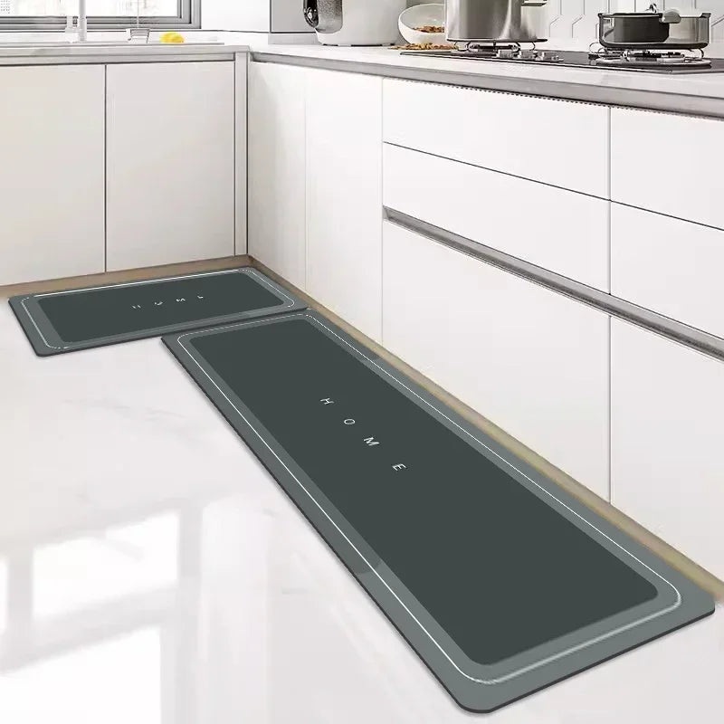 Kitchen Mat Rug Super Absorbent Floor Mats Non-slip Diatomite Kitchen Rugs Entrance Doormat Carpets for Kitchen Living Room - Slobuy