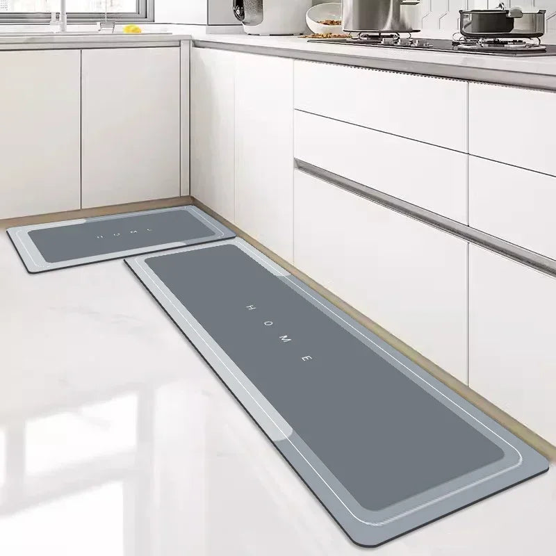 Kitchen Mat Rug Super Absorbent Floor Mats Non-slip Diatomite Kitchen Rugs Entrance Doormat Carpets for Kitchen Living Room - Slobuy