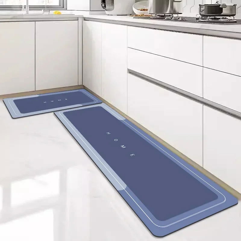 Kitchen Mat Rug Super Absorbent Floor Mats Non-slip Diatomite Kitchen Rugs Entrance Doormat Carpets for Kitchen Living Room - Slobuy