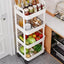 Kitchen Organizers And Storage Rack Household Cart With Wheels Multifunctional Home Accessories Mobile Rack Trolley Bookshelf - Slobuy