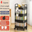 Kitchen Organizers And Storage Rack Household Cart With Wheels Multifunctional Home Accessories Mobile Rack Trolley Bookshelf - Slobuy