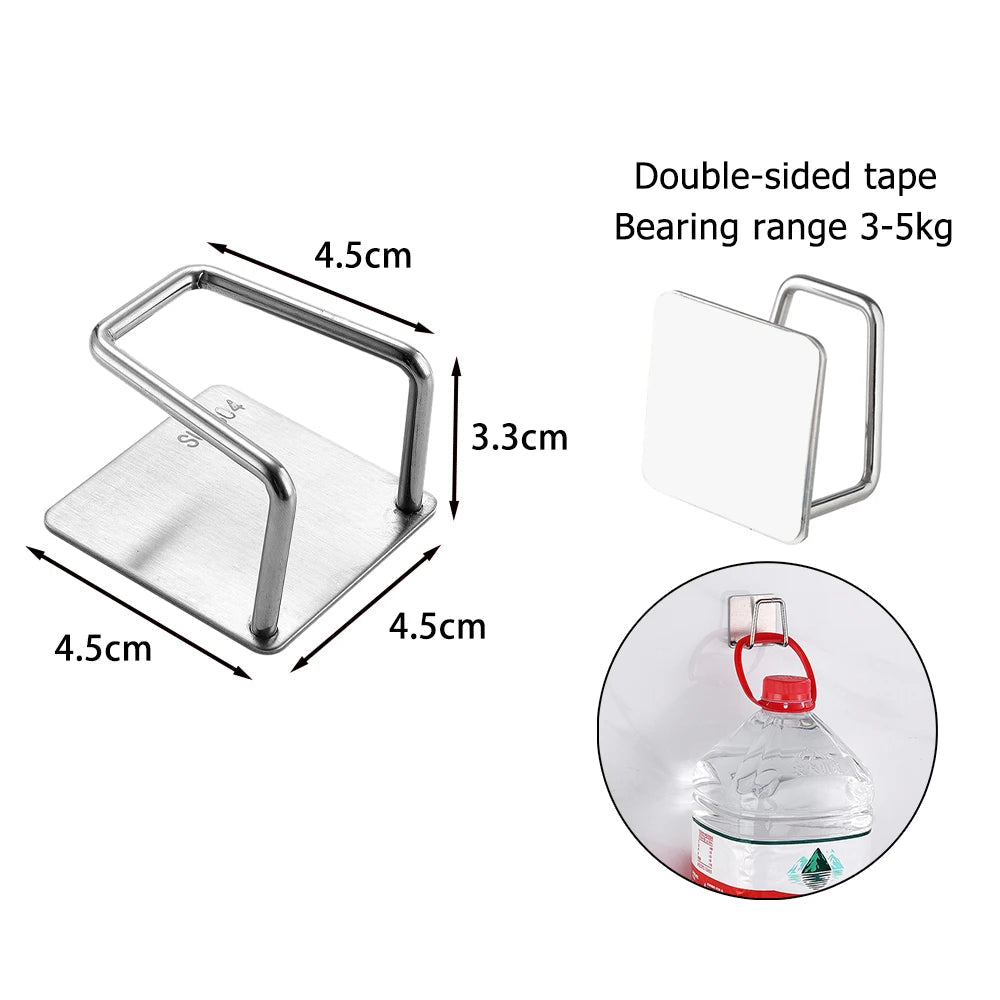 Kitchen Sponges Holder Stainless Steel Sink Shelf Adhesive Holders Drain Drying Rack Wall Hooks Accessories Storage Organizer - Slobuy