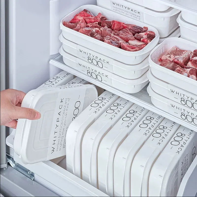 Kitchen Storage Refrigerator Food Storage White Containers Fresh Box Containers Kitchen Storage Food Sealed Kitchen Organizer - Slobuy
