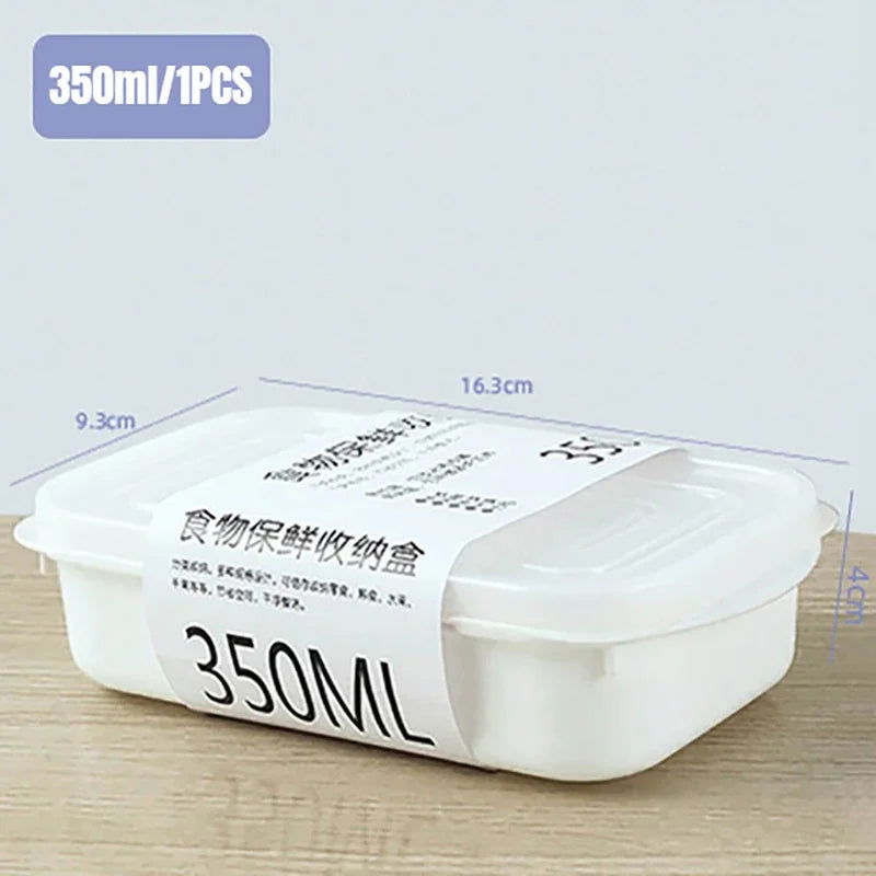 Kitchen Storage Refrigerator Food Storage White Containers Fresh Box Containers Kitchen Storage Food Sealed Kitchen Organizer - Slobuy