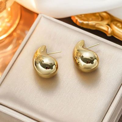 Korean Creative Fashion Droplet Earrings Minimalist Temperament Earrings Anniversary Gift Party Jewelry Accessories - Slobuy