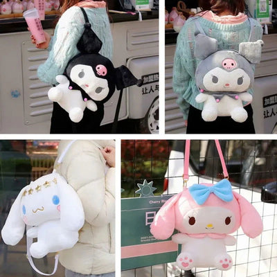 Kt Cat Kawaii Japanese plush toy cute backpack girl cartoon schoolbag kuromies gift girl children - Slobuy