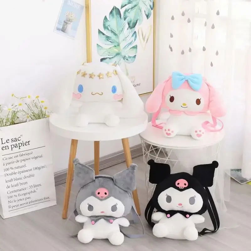 Kt Cat Kawaii Japanese plush toy cute backpack girl cartoon schoolbag kuromies gift girl children - Slobuy