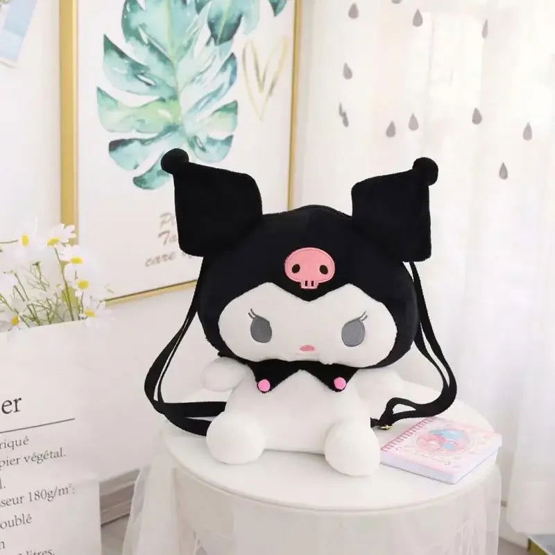 Kt Cat Kawaii Japanese plush toy cute backpack girl cartoon schoolbag kuromies gift girl children - Slobuy