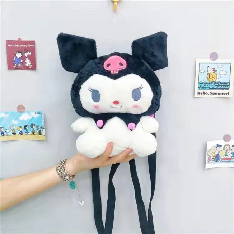 Kt Cat Kawaii Japanese plush toy cute backpack girl cartoon schoolbag kuromies gift girl children - Slobuy