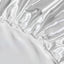 Kuup Satin luxury Solid Bed Fitted Sheet （No Pillowcase）Nordic Adjustable Mattress Covers 4 Corners With Elastic Band - Slobuy