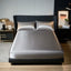 Kuup Satin luxury Solid Bed Fitted Sheet （No Pillowcase）Nordic Adjustable Mattress Covers 4 Corners With Elastic Band - Slobuy