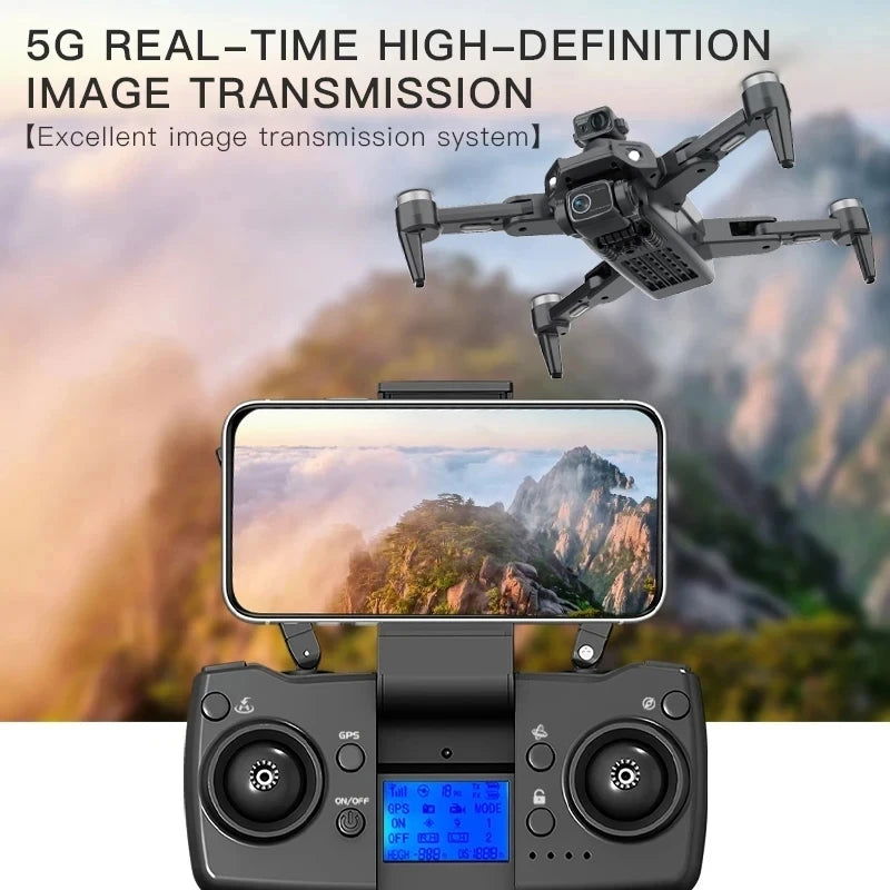 L900 Pro MAX GPS Drone 4K Professional HD Dual Camera 5G Wifi 360° Obstacle Avoidance Brushless Foldable Quadcopter RC Drone Toy - Slobuy