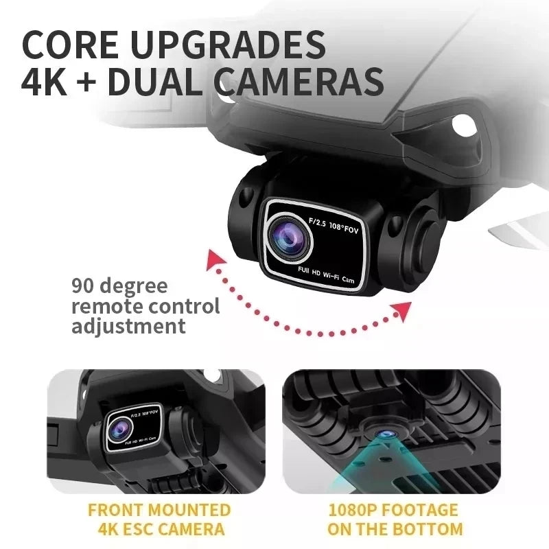 L900 Pro SE MAX GPS Drone 4K Professional Dual HD Camera 5G WIFI FPV 360° Obstacle Avoidance Brushless Motor Rc Quadcopter Dron - Slobuy