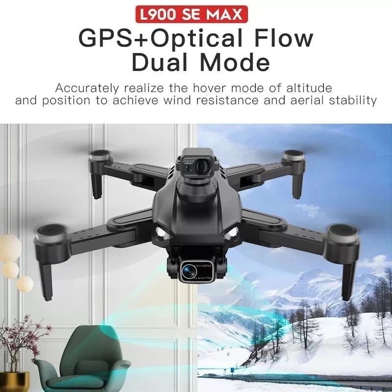 L900 Pro SE MAX GPS Drone 4K Professional Dual HD Camera 5G WIFI FPV 360° Obstacle Avoidance Brushless Motor Rc Quadcopter Dron - Slobuy
