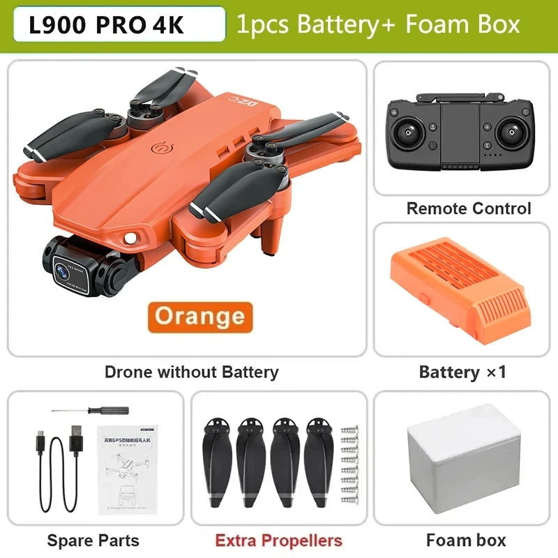 L900 Pro SE MAX GPS Drone 4K Professional Dual HD Camera 5G WIFI FPV 360° Obstacle Avoidance Brushless Motor Rc Quadcopter Dron - Slobuy