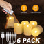 LED Candles With Rechargeable USB  Timer Remote Flickering Flame Warm Tealights Lamp for Home Decorative Candle Wedding Birthday - Slobuy