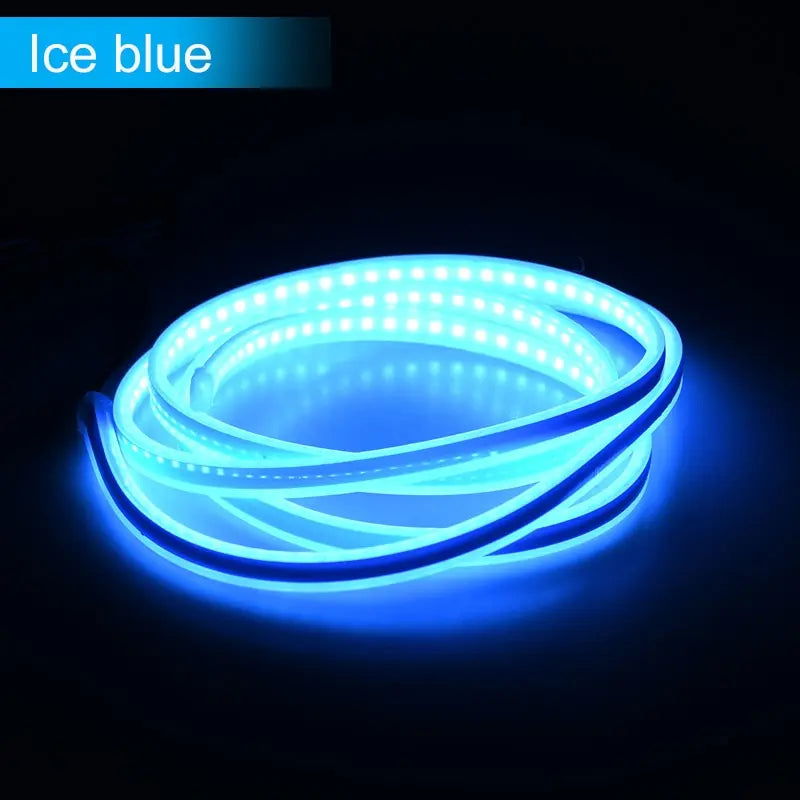 LED Car Hood Atmosphere Lght Strip Waterproof Auto Exterior Decoration Lighting Decorative Headlights Ambient Lamp 12V Universal - Slobuy