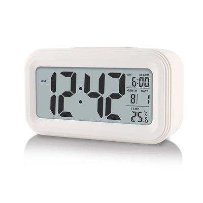 LED Digital Alarm Clock Backlight Snooze Data Time Calendar Desktop Multifunction Electronic Backlight Table Clock - Slobuy