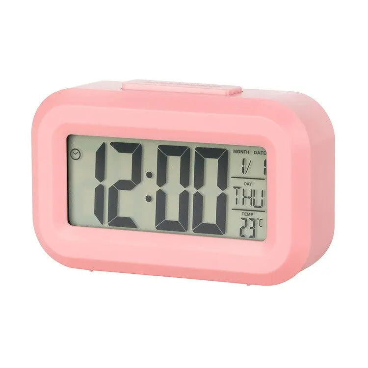LED Digital Alarm Clock Backlight Snooze Data Time Calendar Desktop Multifunction Electronic Backlight Table Clock - Slobuy