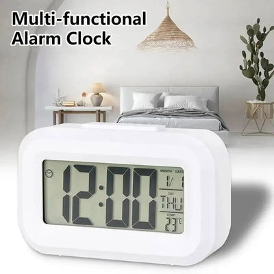LED Digital Alarm Clock Electronic Digital Alarm Screen Desktop Table Clocks For Home Office Backlight Snooze Calendar Clock - Slobuy