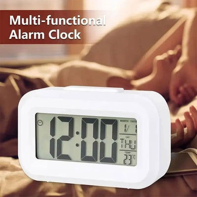 LED Digital Alarm Clock Electronic Digital Alarm Screen Desktop Table Clocks For Home Office Backlight Snooze Calendar Clock - Slobuy