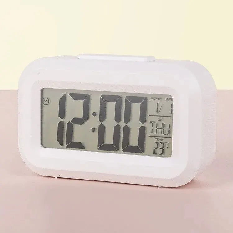 LED Digital Alarm Clock Electronic Digital Alarm Screen Desktop Table Clocks For Home Office Backlight Snooze Calendar Clock - Slobuy