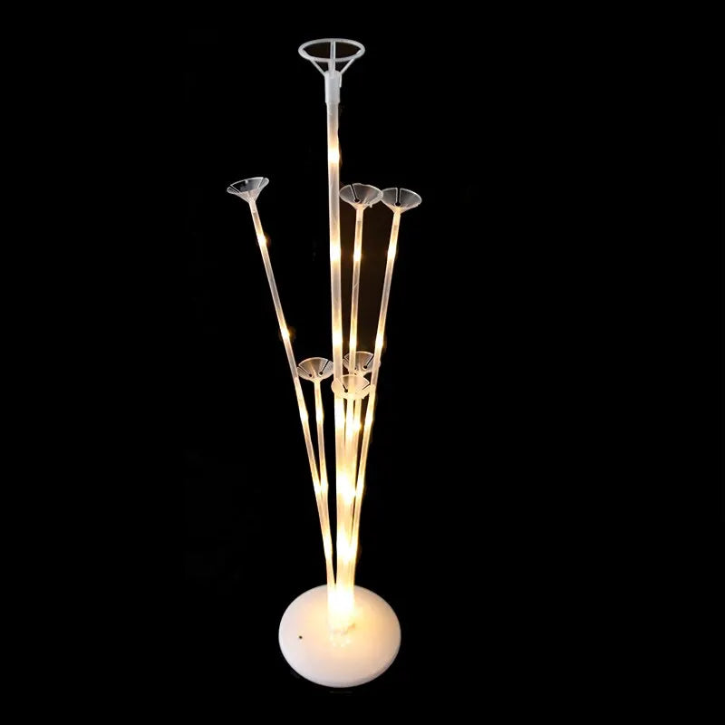 LED Light Balloons Stand Glow LED Baloon Column for Baby Shower Birthday Party Decor Wedding Ballon Stand Accessories - Slobuy