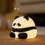 LED Night Lights Cute Sheep Panda Rabbit Silicone Lamp USB Rechargeable Timing Bedside Decor Kids Baby nightlight Birthday Gift - Slobuy