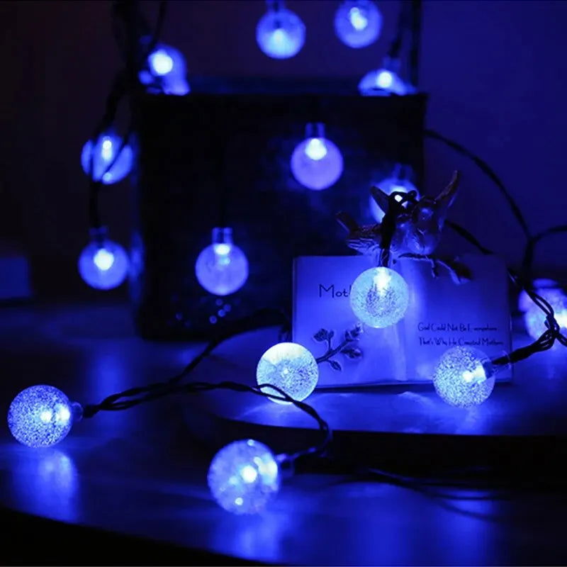 LED String Light Solar Fairy Lights 5m 20LED Warm Light Waterproof Outdoor Garden Wedding Decoration Christmas Lamp - Slobuy
