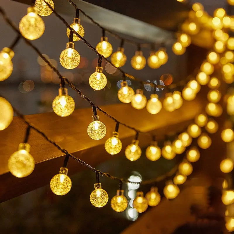 LED String Light Solar Fairy Lights 5m 20LED Warm Light Waterproof Outdoor Garden Wedding Decoration Christmas Lamp - Slobuy