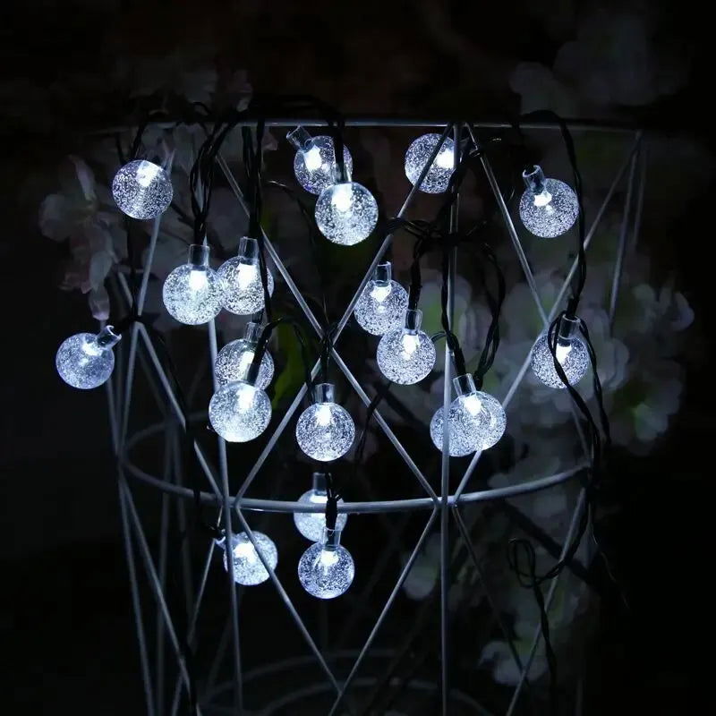 LED String Light Solar Fairy Lights 5m 20LED Warm Light Waterproof Outdoor Garden Wedding Decoration Christmas Lamp - Slobuy