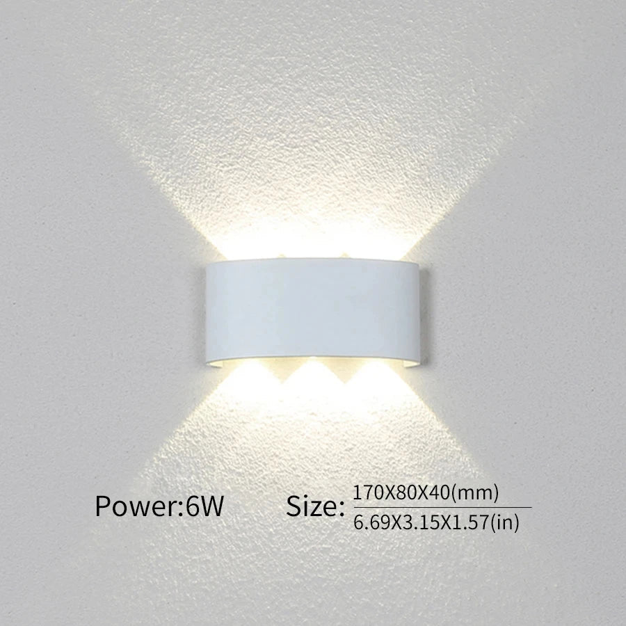 LED Wall Lamp Outdoor Waterproof Interior Wall Light 2W 4W 6W 8W 10Wminimalist creative bedroom bedside lamp - Slobuy
