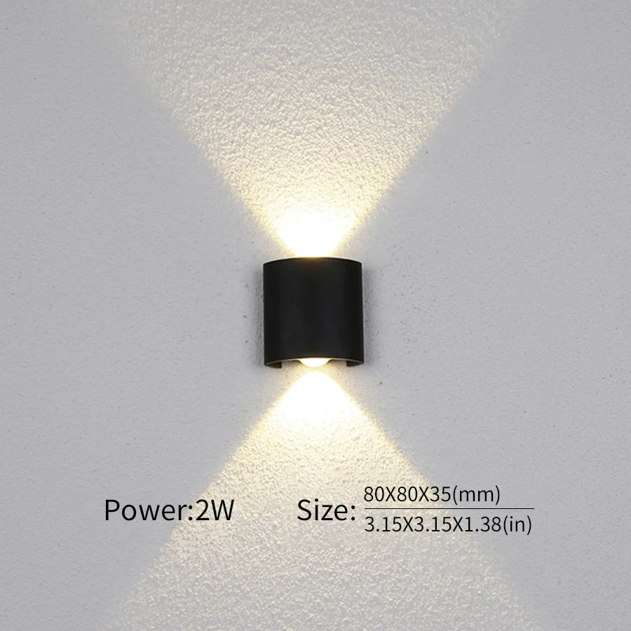 LED Wall Lamp Outdoor Waterproof Interior Wall Light 2W 4W 6W 8W 10Wminimalist creative bedroom bedside lamp - Slobuy