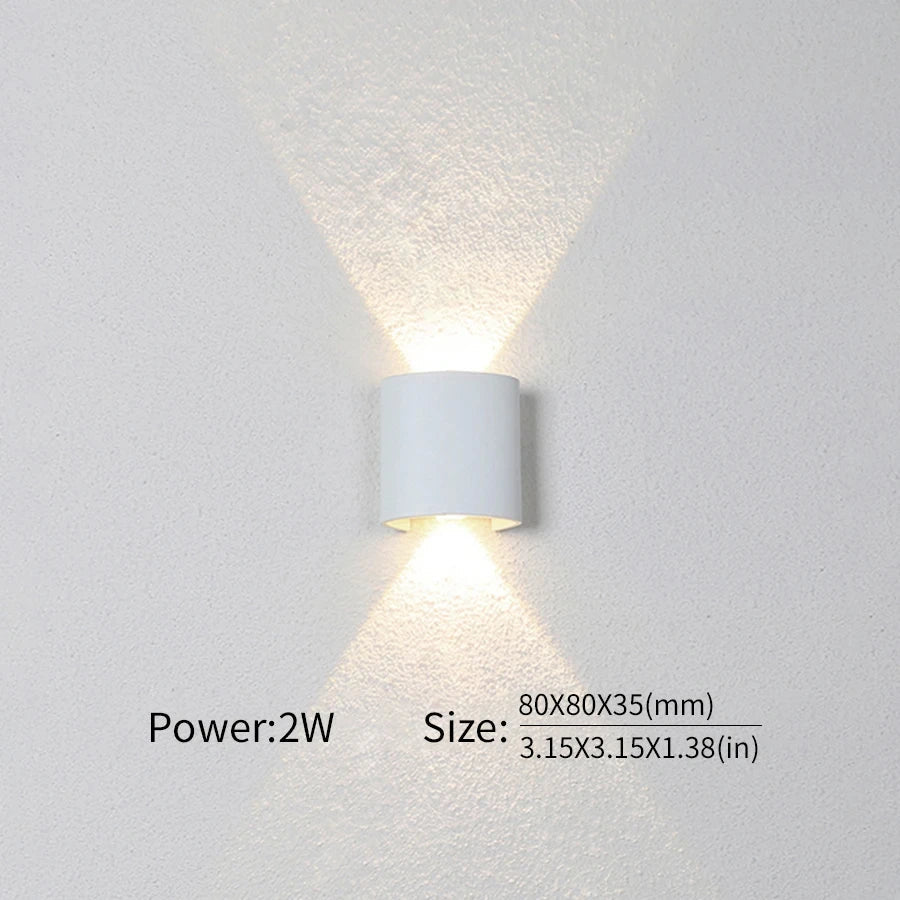 LED Wall Lamp Outdoor Waterproof Interior Wall Light 2W 4W 6W 8W 10Wminimalist creative bedroom bedside lamp - Slobuy