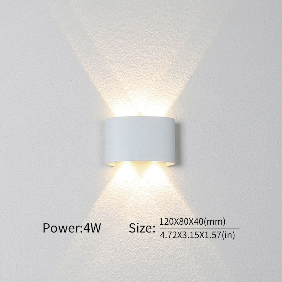 LED Wall Lamp Outdoor Waterproof Interior Wall Light 2W 4W 6W 8W 10Wminimalist creative bedroom bedside lamp - Slobuy