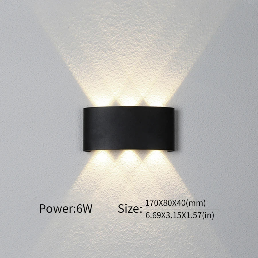 LED Wall Lamp Outdoor Waterproof Interior Wall Light 2W 4W 6W 8W 10Wminimalist creative bedroom bedside lamp - Slobuy