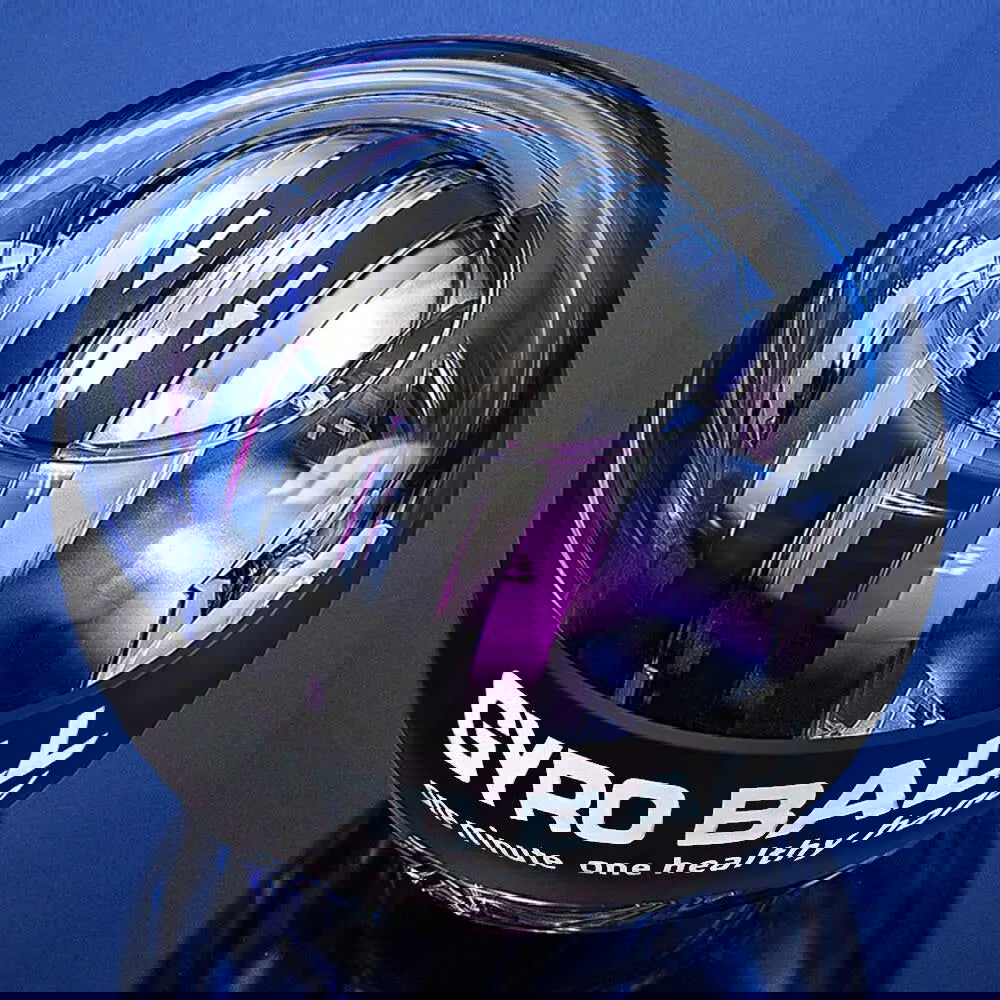 LED Wrist Ball Power Trainer Ball Auto-Start Gyroscopic Arm Hand Forearm Exerciser Power Wrist Gyro Ball Sport Fitness Equipment - Slobuy